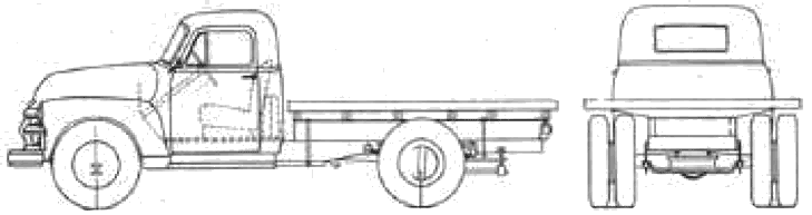 Кола Chevrolet Truck Platform 4108 1954 