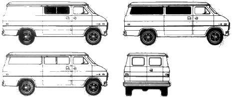 Bil Chevrolet Van 1986 