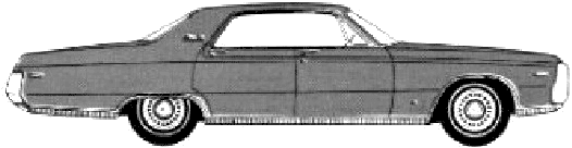 Bil Chrysler 300 4-Door Hardtop 1970