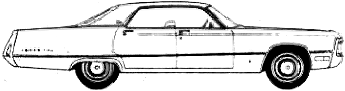 Bil Chrysler Imperial 4-Door Hardtop 1971