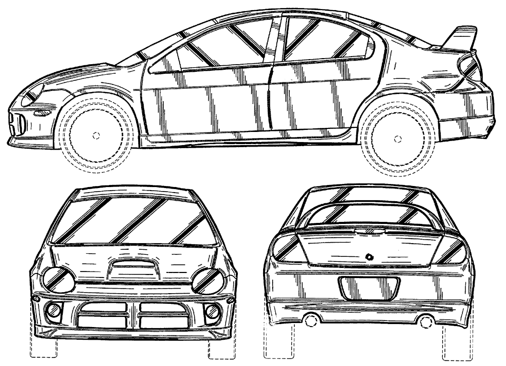 Кола Chrysler Neon Race 