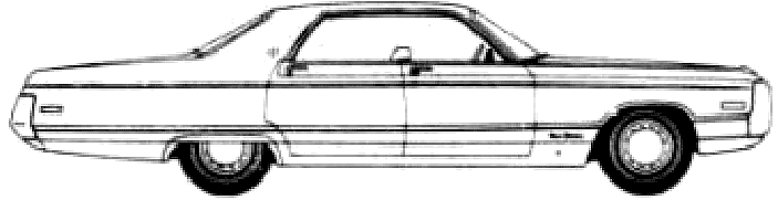 Bil Chrysler New Yorker 4-Door Hardtop 1971