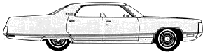 Bil Chrysler New Yorker 4-Door Hardtop 1972 