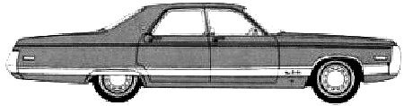 Bil Chrysler New Yorker 4-Door Sedan 1971 