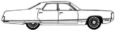 Bil Chrysler New Yorker 4-Door Sedan 1972