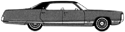 Bil Chrysler New Yorker Brougham 4-Door Hardtop 1972