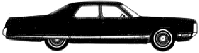 Bil Chrysler New Yorker Brougham 4-Door Sedan 1972