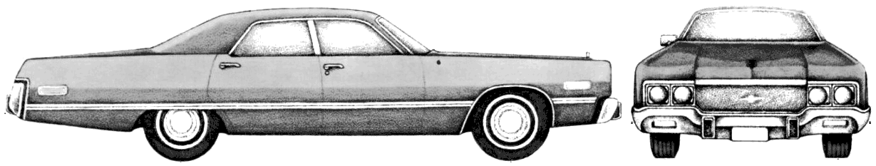 Bil Chrysler Newport Custom 4-Door Sedan 1973 