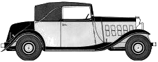Bil Citroen 15 CV Cabriolet 1933 