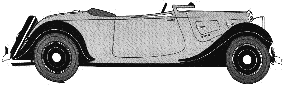 Bil Citroen 7CV S Traction Avant Cabriolet 1936