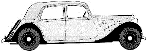 Bil Citroen 7CV Traction Avant 1938