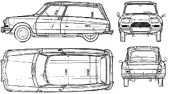 Кола Citroen Ami 8 Commerciale 1975 