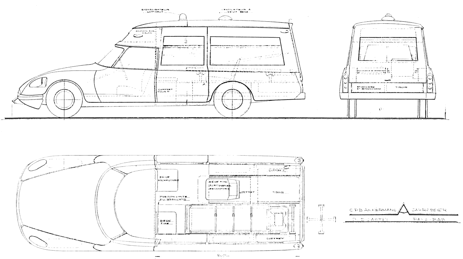 Кола Citroen DS Ambulance