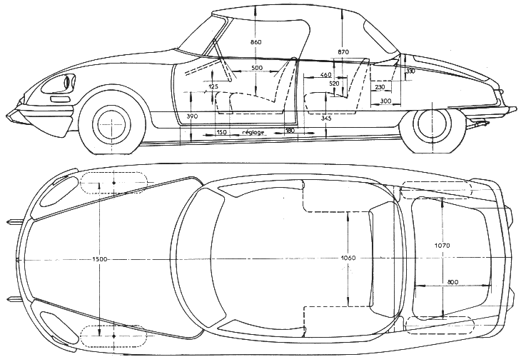 Bil Citroen DS Cabriolet