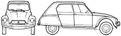 Кола Citroen Dyane 6 1968 