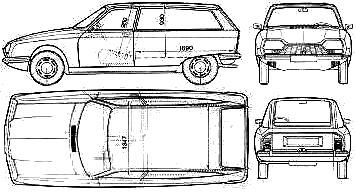 Кола Citroen GS Commerciale 1975