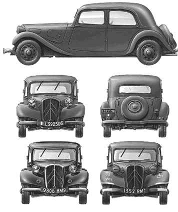 Bil Citroen Traction Avant 11CV 1940 
