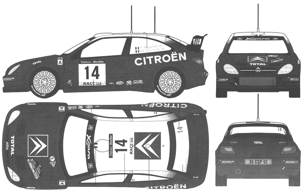 Bil Citroen Xsara WRC 2001 