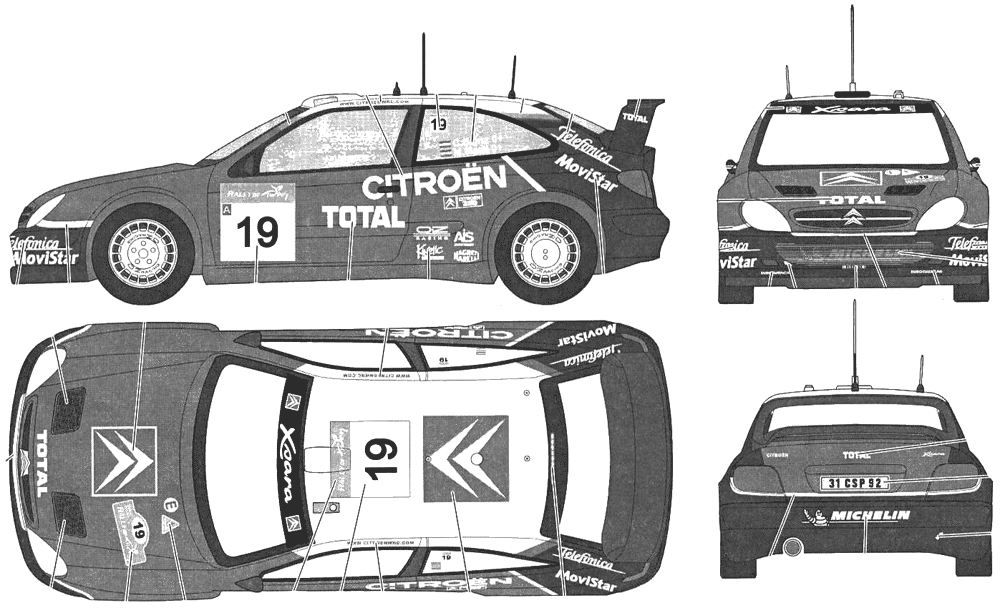 Bil Citroen Xsara WRC 2003