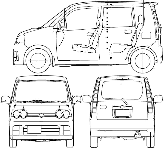 Auto  Daihatsu Move Custom 2005