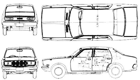 Datsun Bluebird 610 180B 4-Door 1977