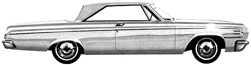 Кола Dodge 440 2-Door Hardtop 1964