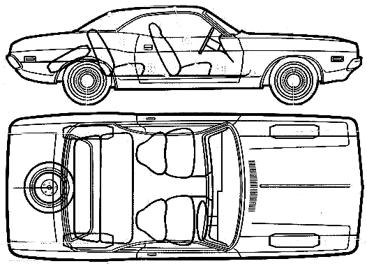 Bil Dodge Challenger 1972 2