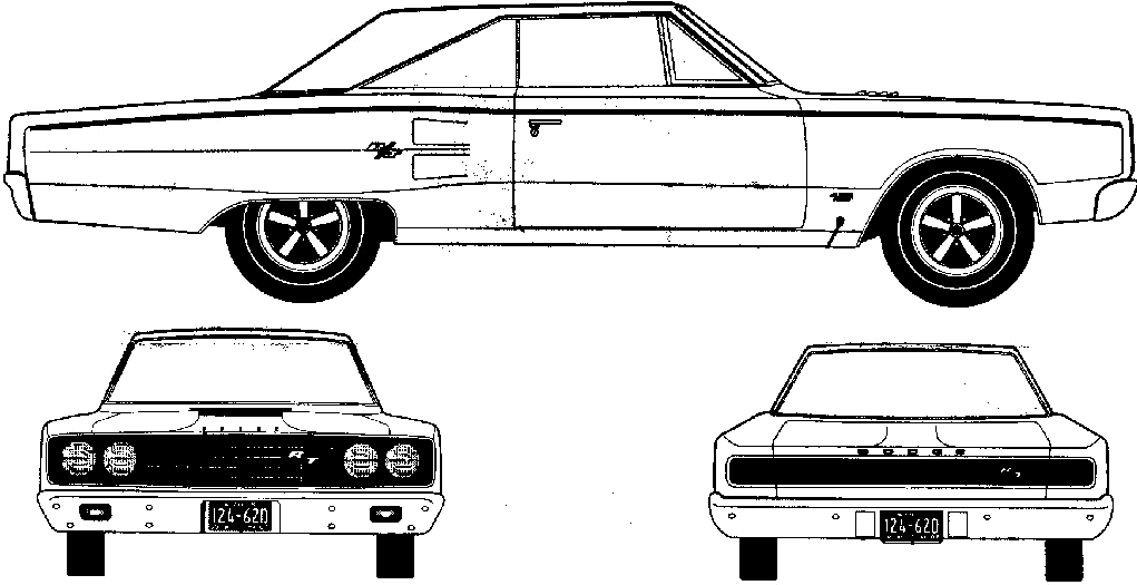 Кола Dodge Coronet 2-Door Hardtop 1967
