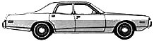 Bil Dodge Coronet 4-Door Sedan 1973 