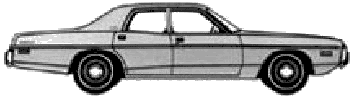 Bil Dodge Coronet Custom 4-Door Sedan 1973