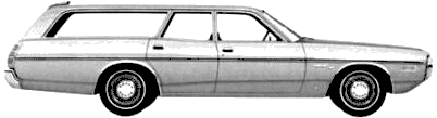 Bil Dodge Coronet Custom Station Wagon 1972
