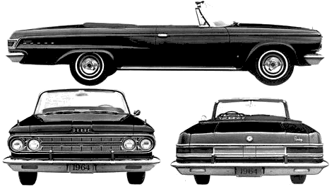 Bil Dodge Custom 880 Convertible 1964