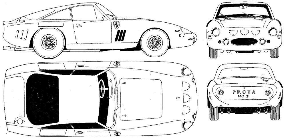 Кола Ferrari 330 LMB