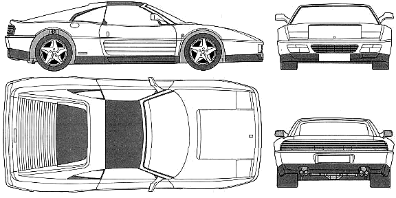Bil Ferrari 348ts