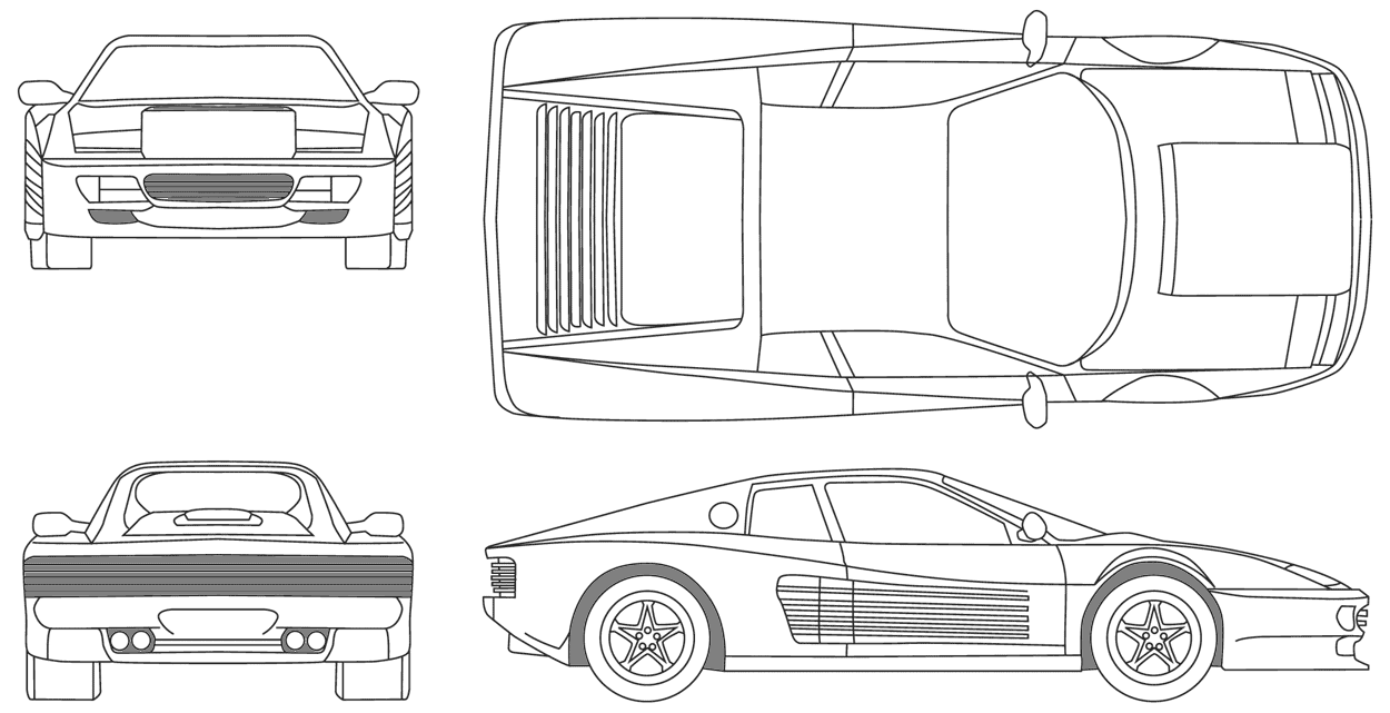 Bil Ferrari 512 TR