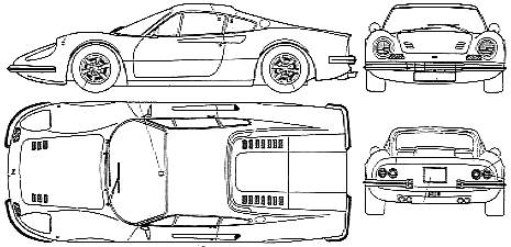 Bil Ferrari Dino 246GT