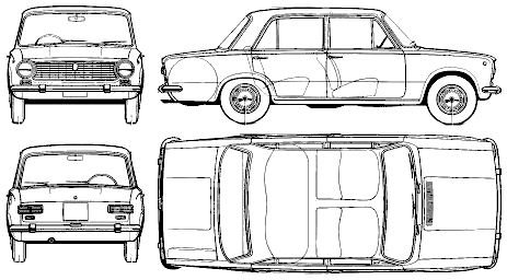 Кола FIAT 124 1966