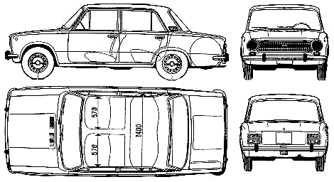 Кола FIAT 124 1973