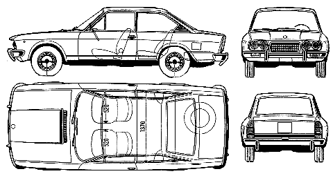 Bil FIAT 124 Coupe 1973