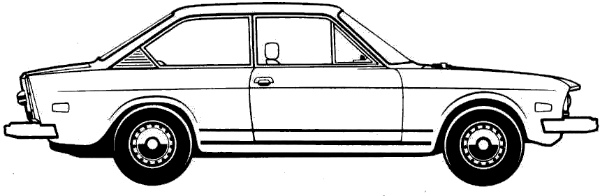 Bil FIAT 124 Coupe 1975