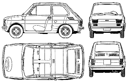 Bil FIAT 126 1973