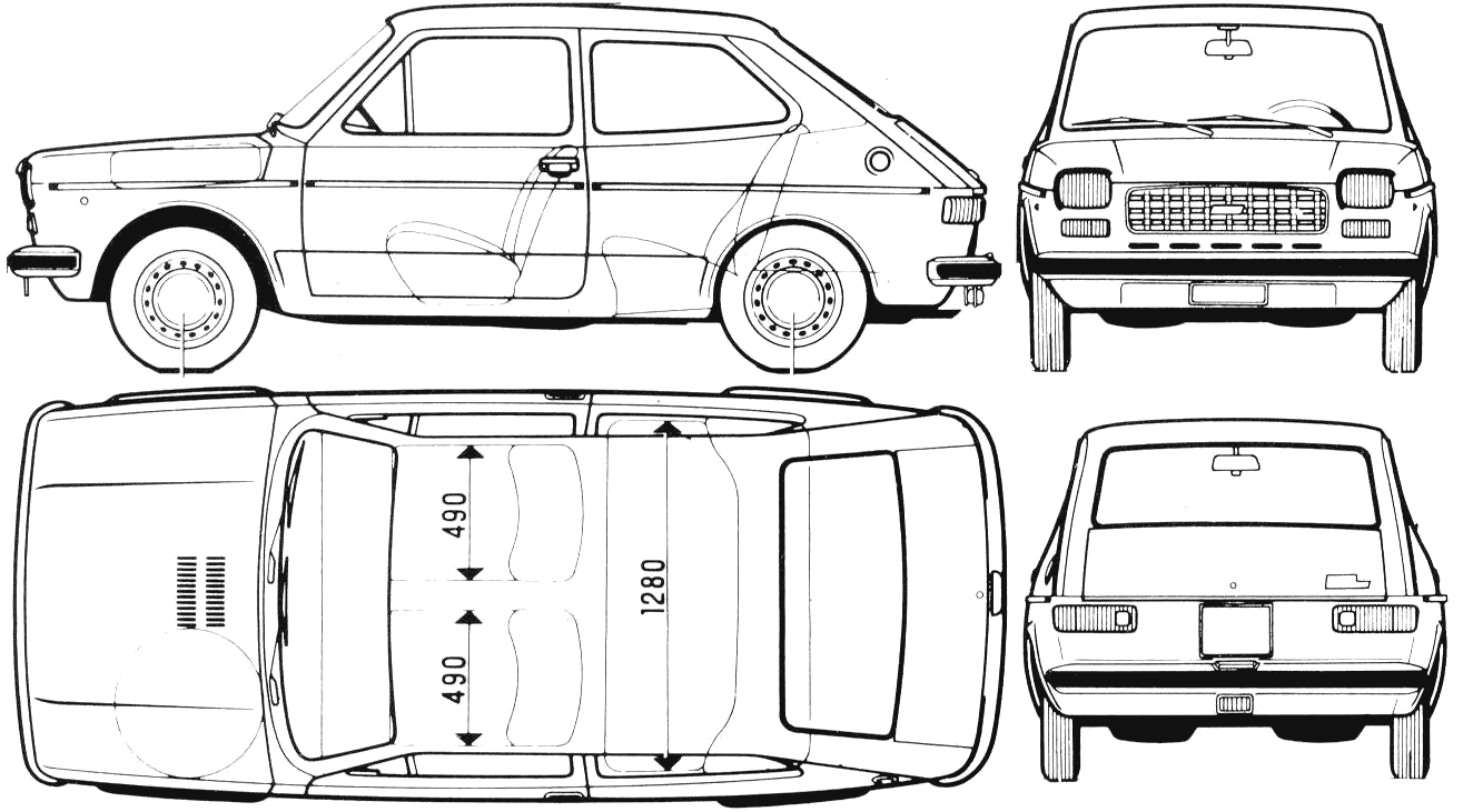 Bil FIAT 127 1975