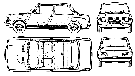 Кола FIAT 128 Rally 1973