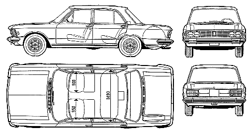 Bil FIAT 130 1973