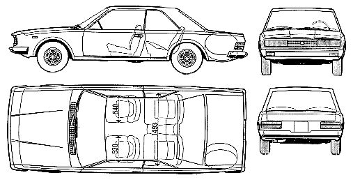 Кола FIAT 130 Coupe 1973