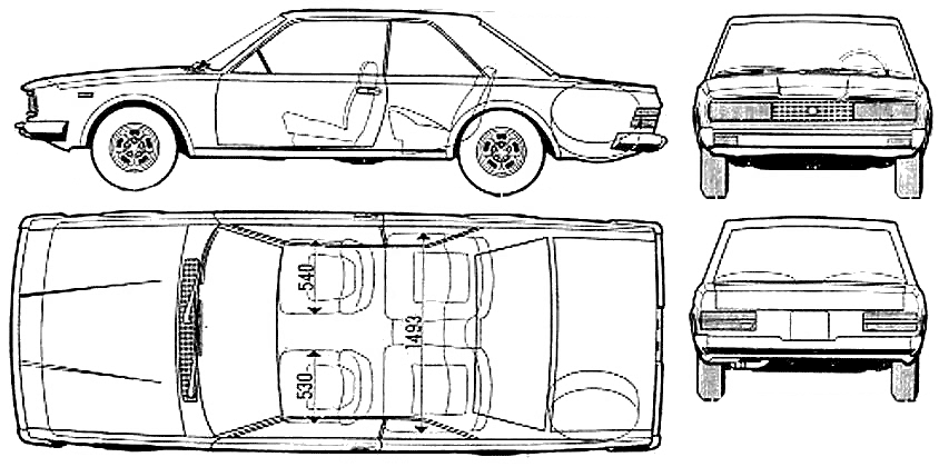 Bil FIAT 130 Coupe