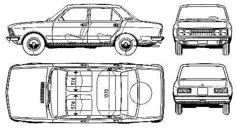 Bil FIAT 132 1973