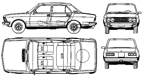 Bil FIAT 132 Special 1973