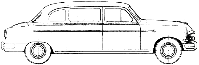 Bil FIAT 1400 A Limousine Lombardi 1954