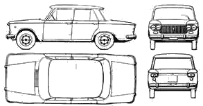Кола FIAT 1500 1963 Argentina